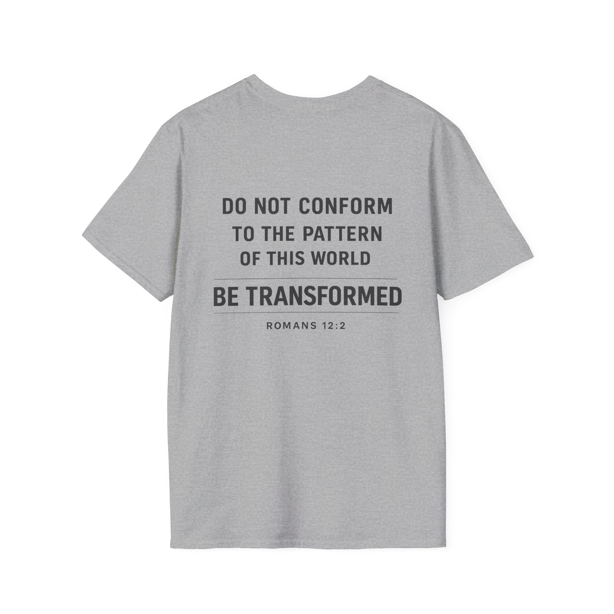 Set Apart T-Shirt – "Be Transformed" Romans 12:2 Christian Tee