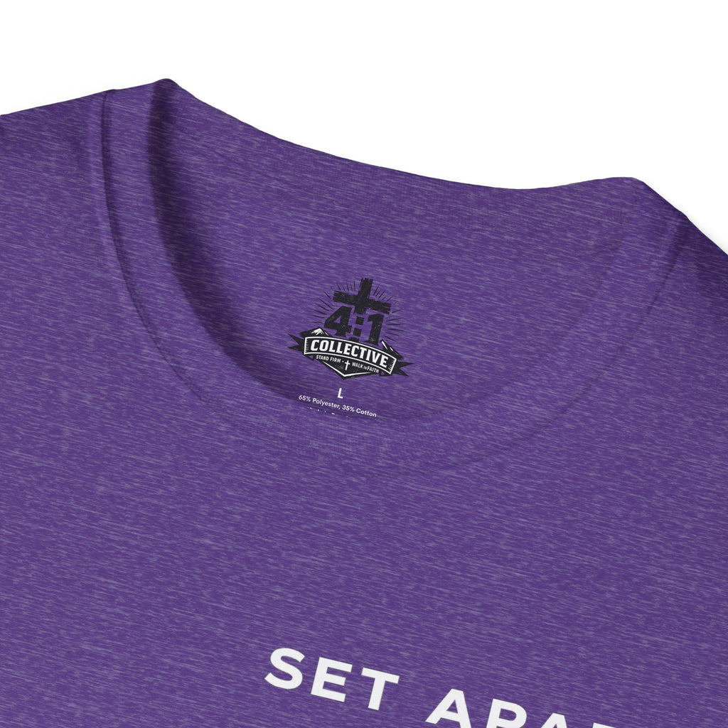 Set Apart T-Shirt – "Be Transformed" Romans 12:2 Christian Tee