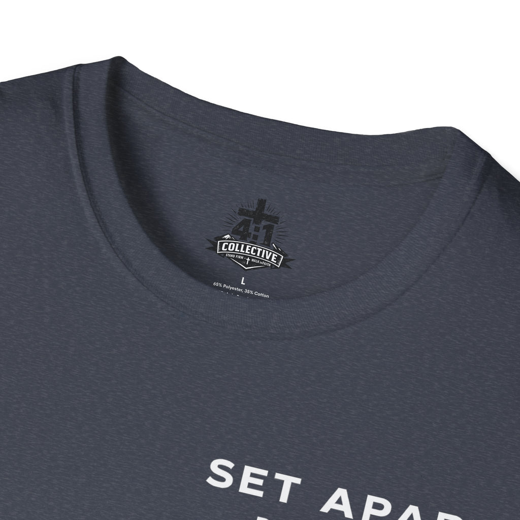 Set Apart T-Shirt – "Be Transformed" Romans 12:2 Christian Tee