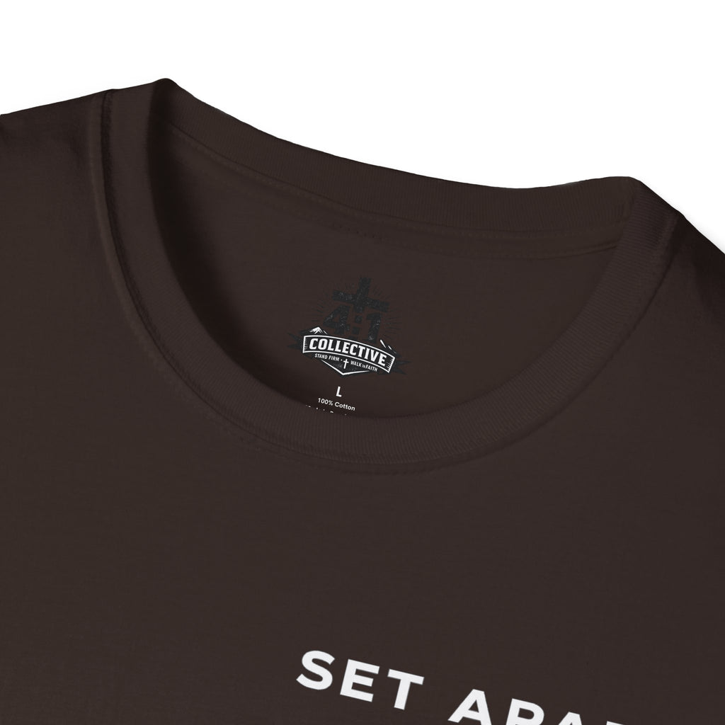 Set Apart T-Shirt – "Be Transformed" Romans 12:2 Christian Tee