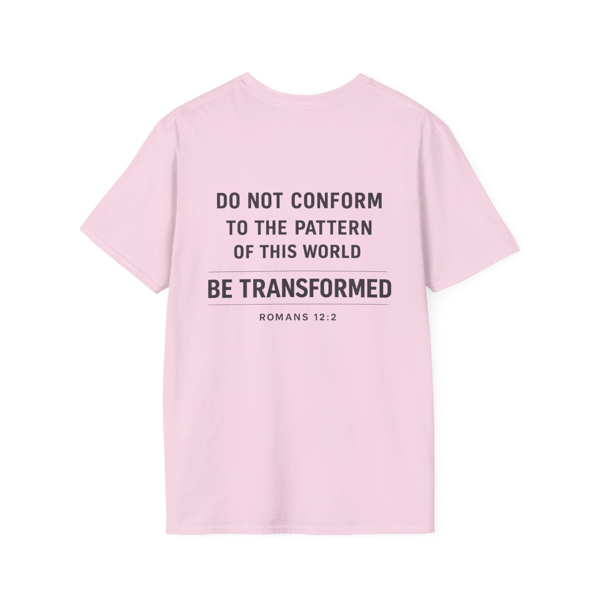Set Apart T-Shirt – "Be Transformed" Romans 12:2 Christian Tee