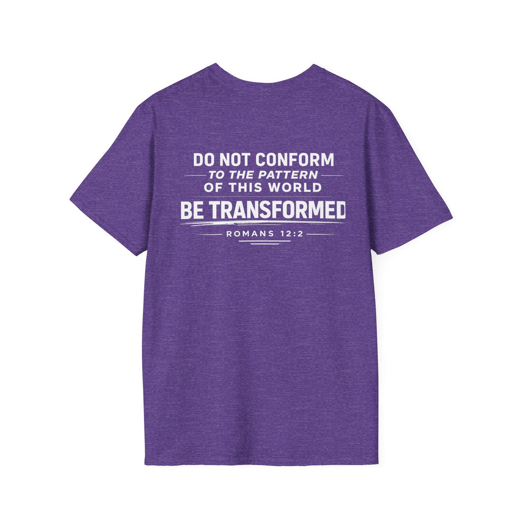 Set Apart T-Shirt – "Be Transformed" Romans 12:2 Christian Tee
