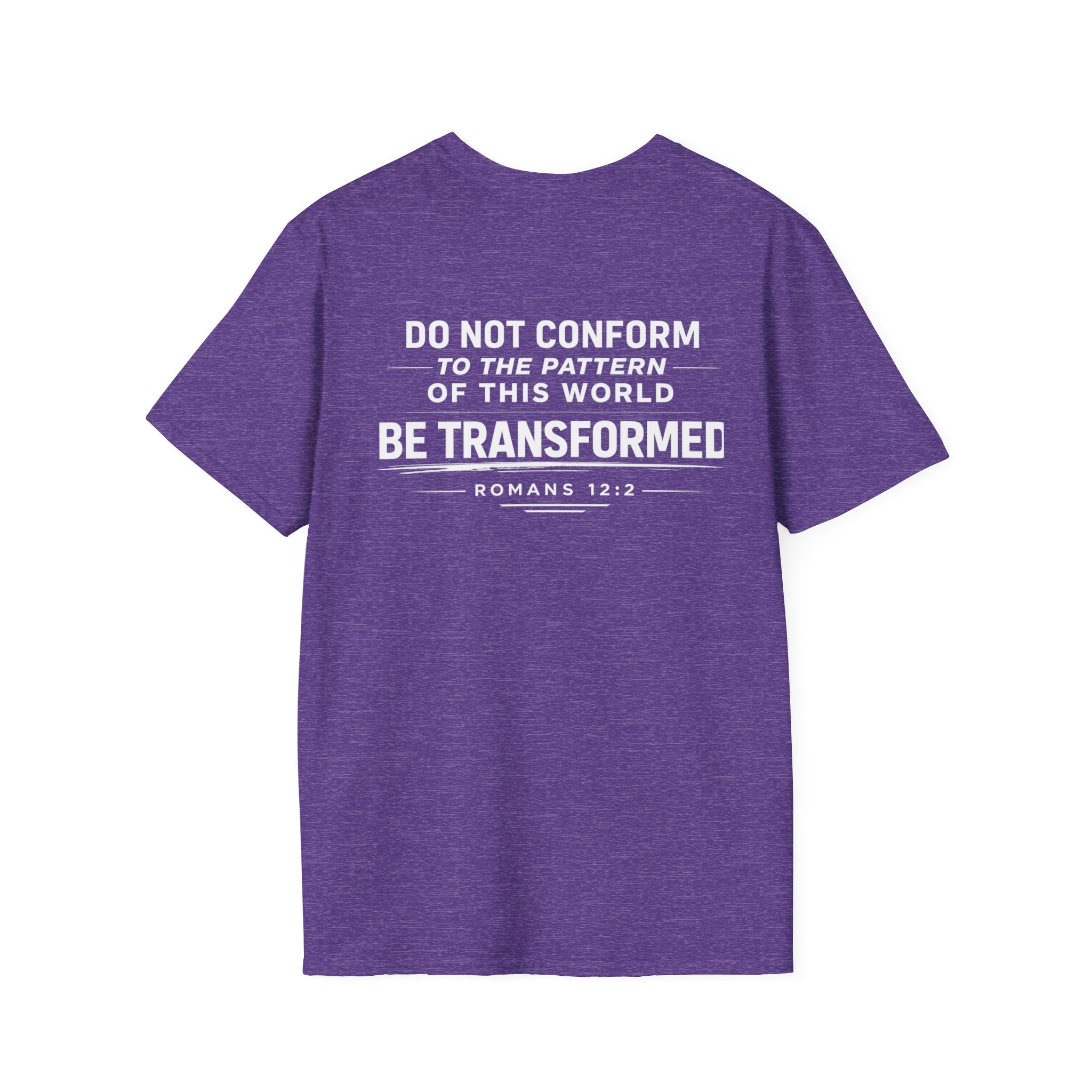 Set Apart T-Shirt – "Be Transformed" Romans 12:2 Christian Tee