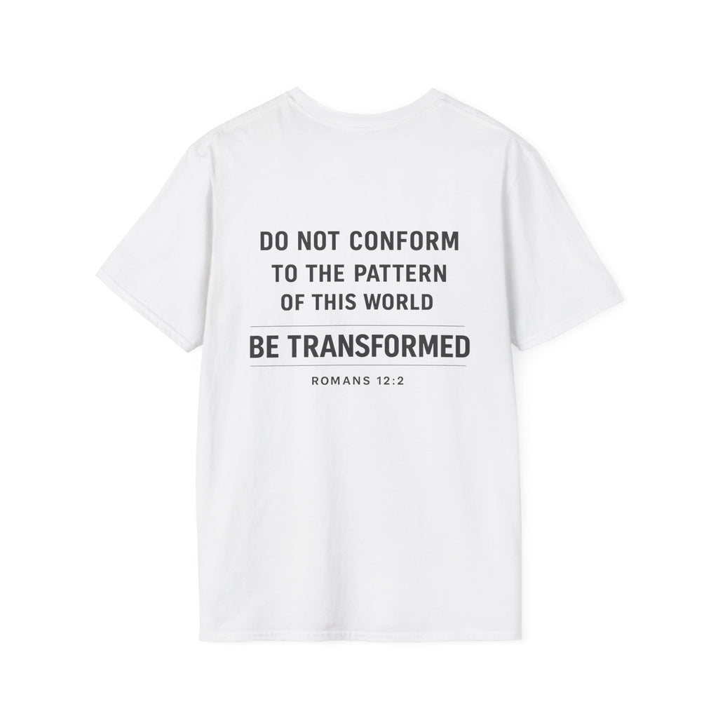 Set Apart T-Shirt – "Be Transformed" Romans 12:2 Christian Tee
