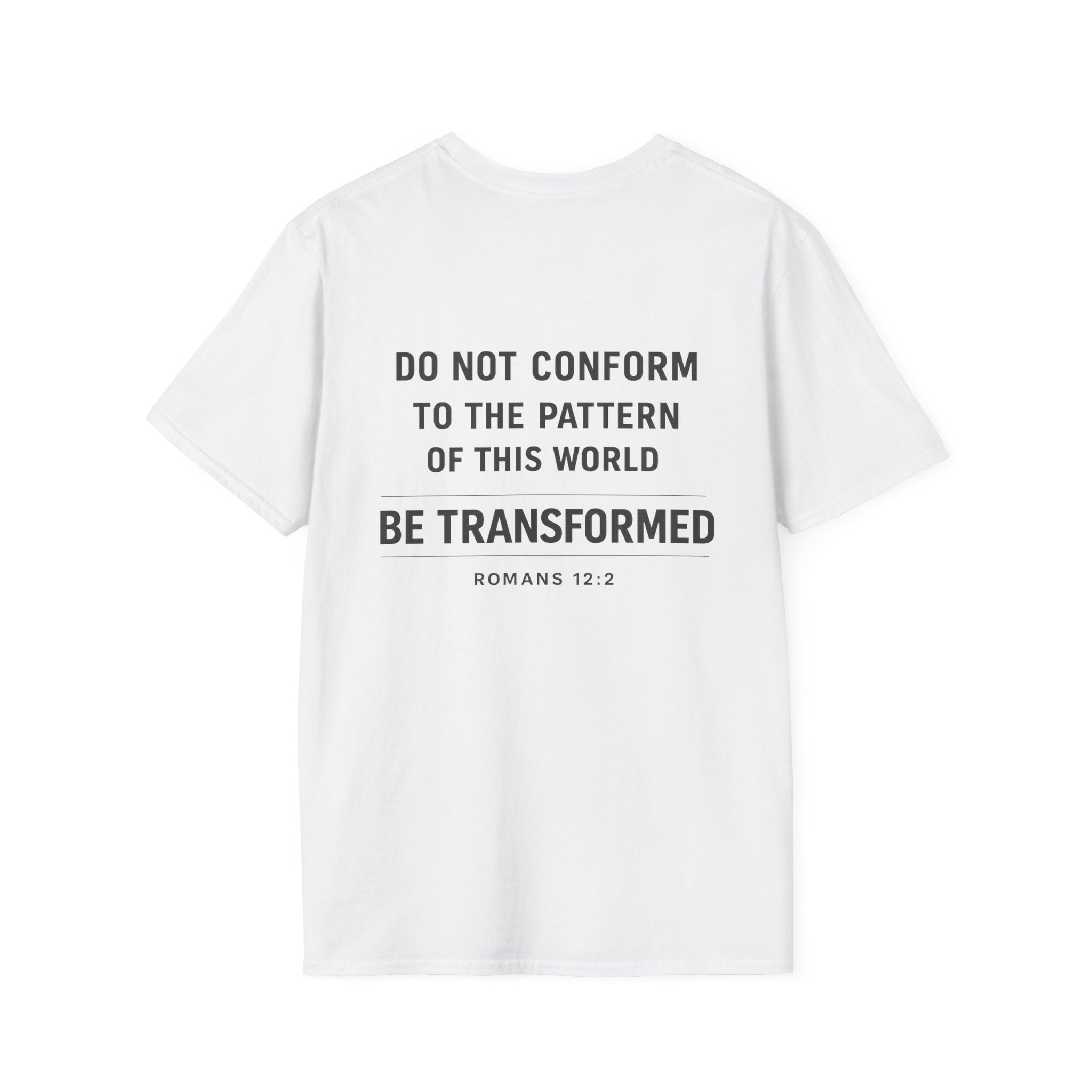 Set Apart T-Shirt – "Be Transformed" Romans 12:2 Christian Tee