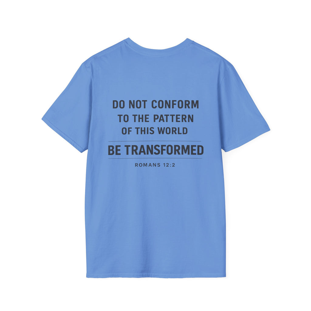 Set Apart T-Shirt – "Be Transformed" Romans 12:2 Christian Tee