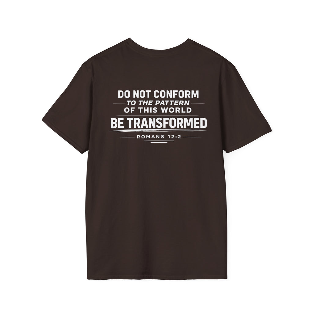 Set Apart T-Shirt – "Be Transformed" Romans 12:2 Christian Tee