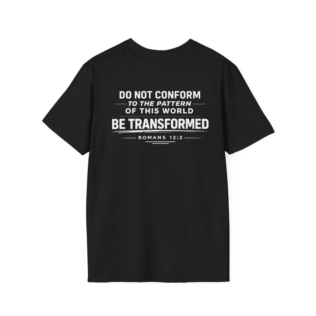 Set Apart T-Shirt – "Be Transformed" Romans 12:2 Christian Tee