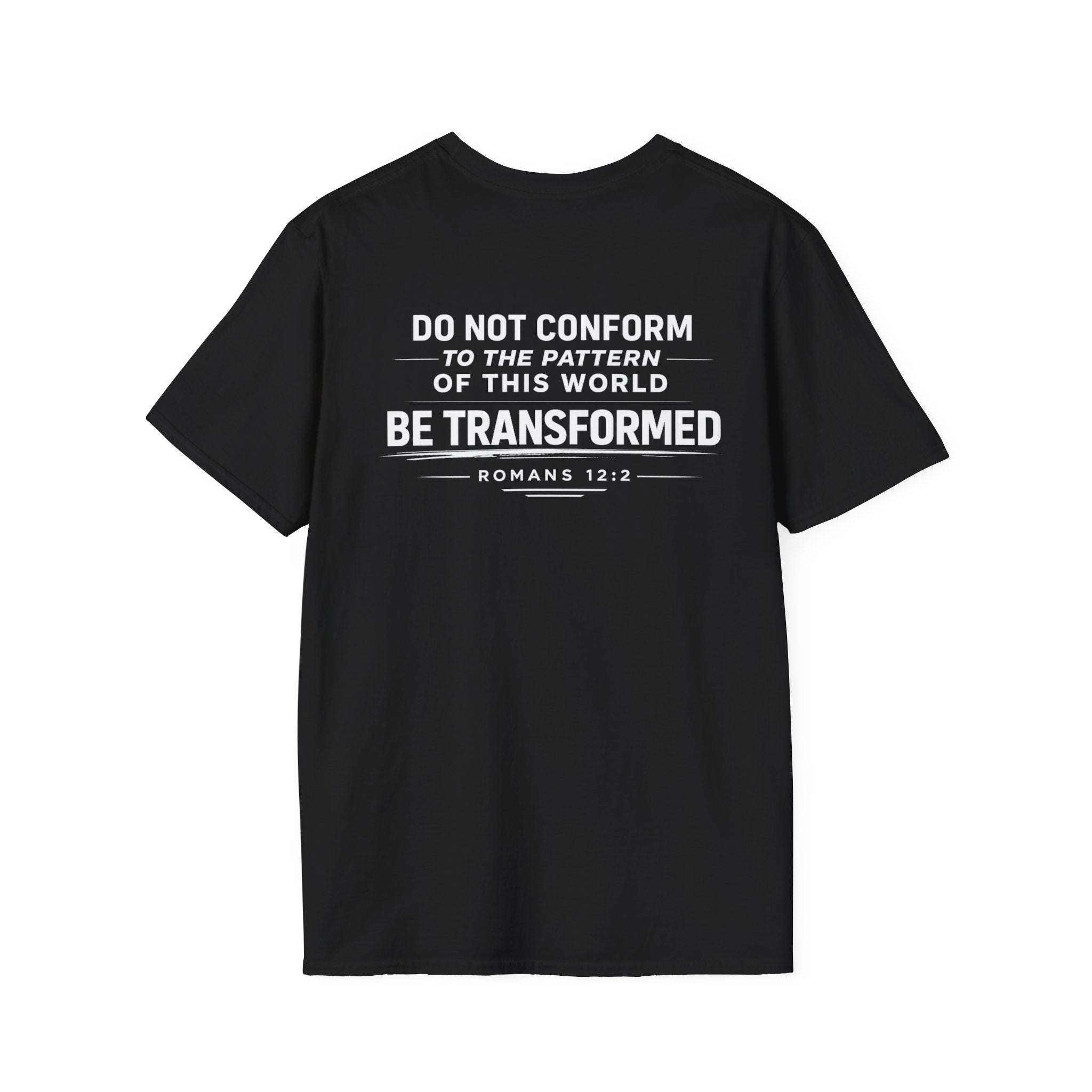 Set Apart T-Shirt – "Be Transformed" Romans 12:2 Christian Tee