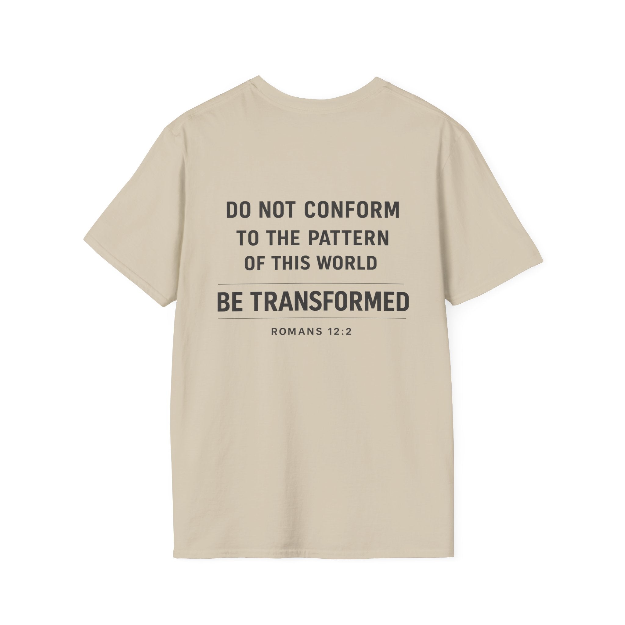 Set Apart T-Shirt – "Be Transformed" Romans 12:2 Christian Tee