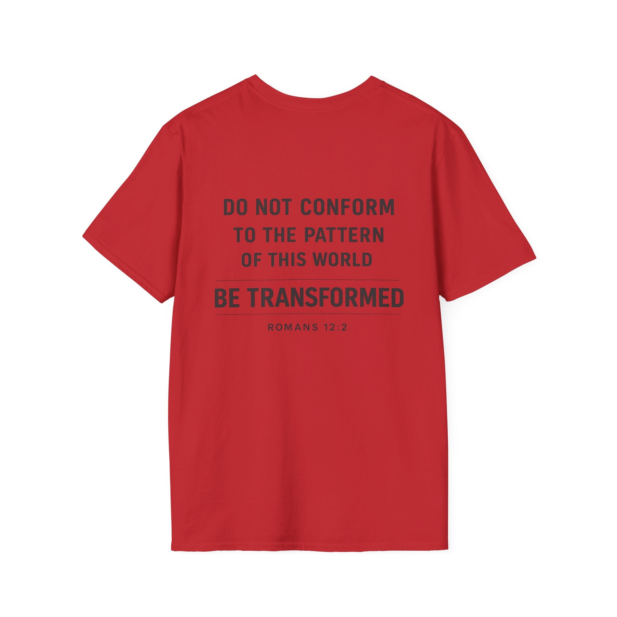 Set Apart T-Shirt – "Be Transformed" Romans 12:2 Christian Tee