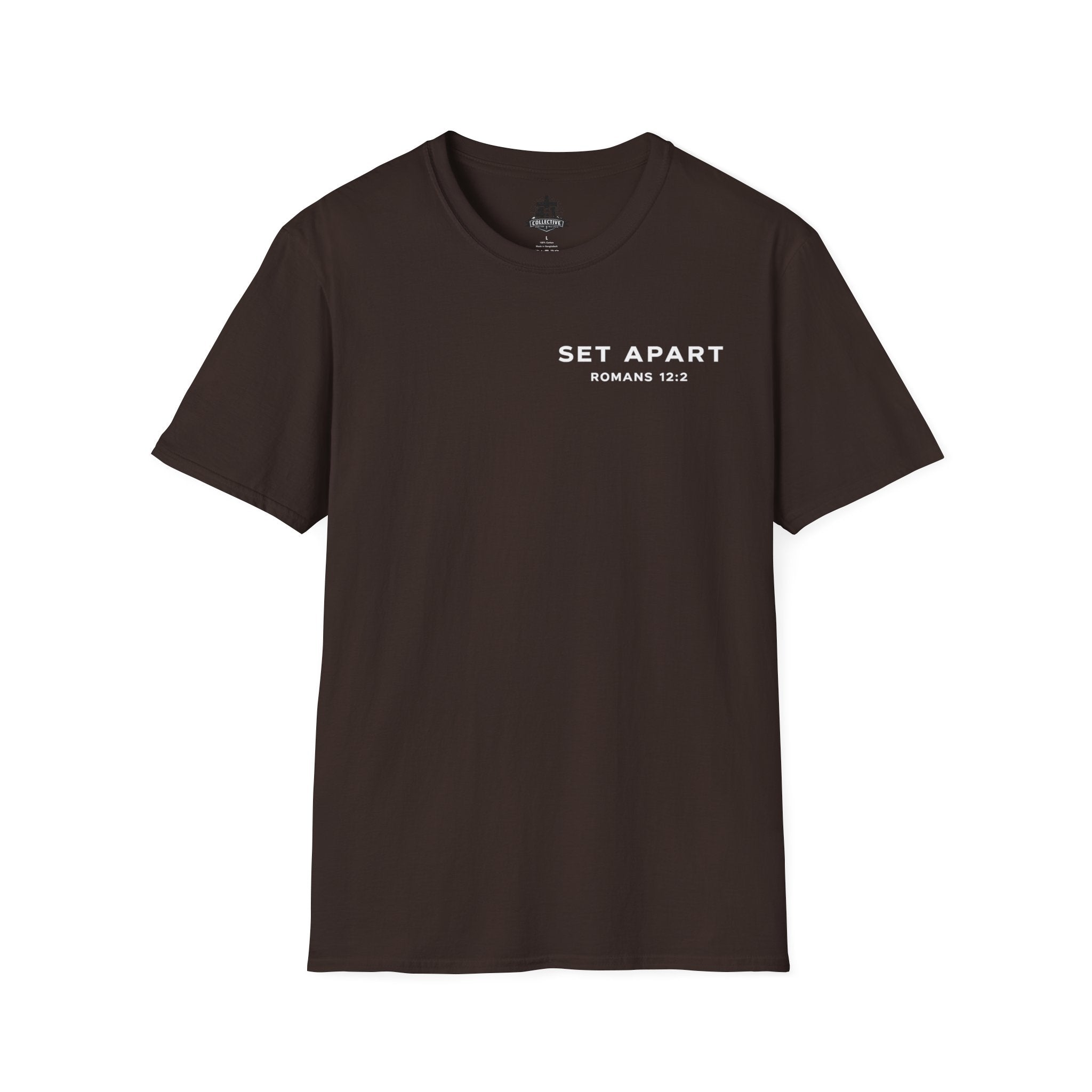 Set Apart T-Shirt – "Be Transformed" Romans 12:2 Christian Tee