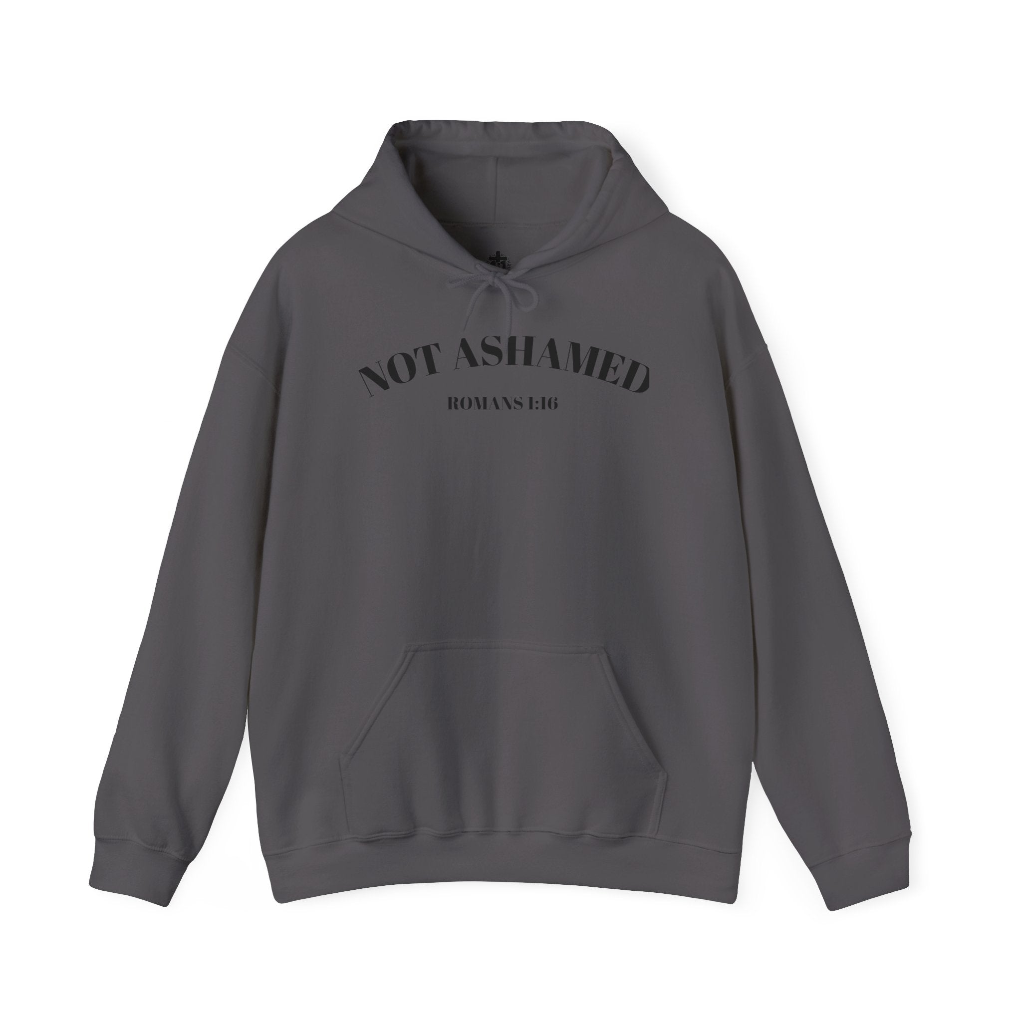Not Ashamed Hoodie – Christian Cross Sweatshirt with Romans 1:16 Bible Verse