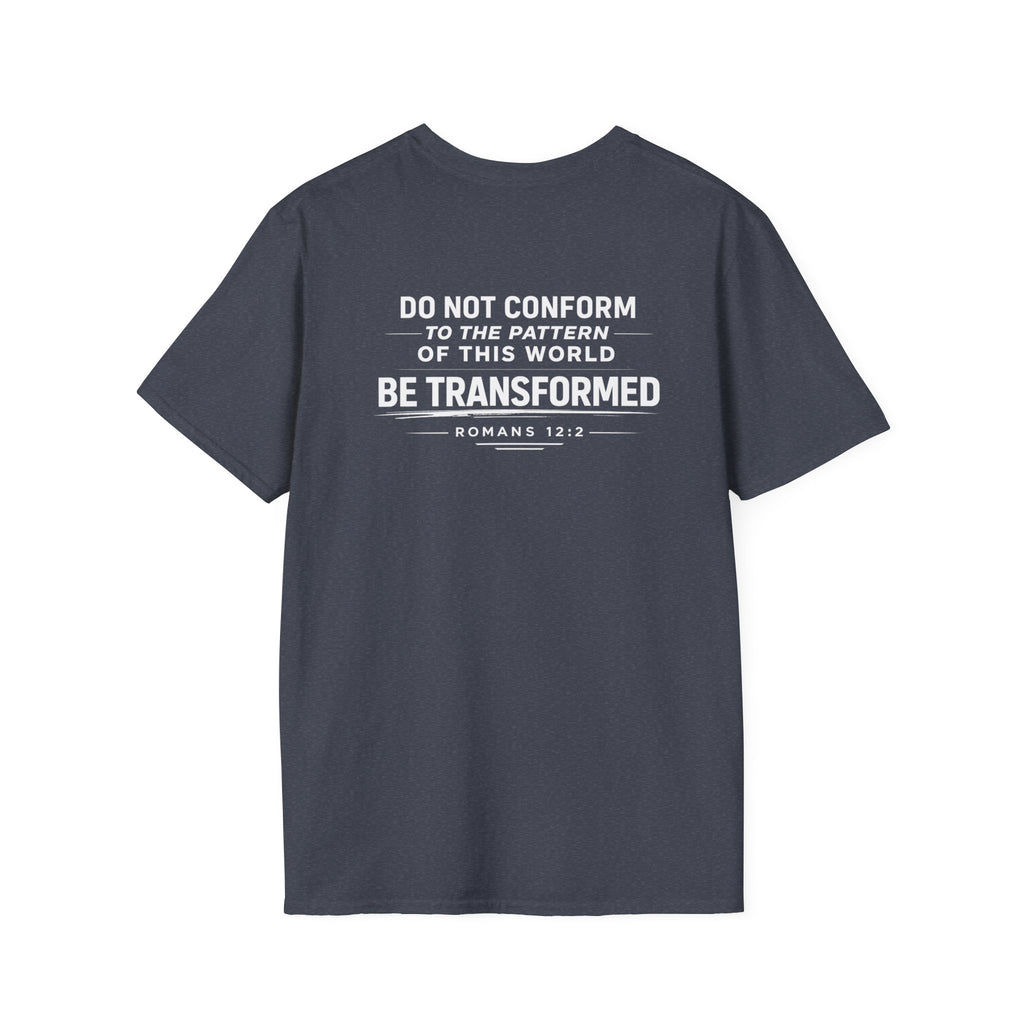 Set Apart T-Shirt – "Be Transformed" Romans 12:2 Christian Tee