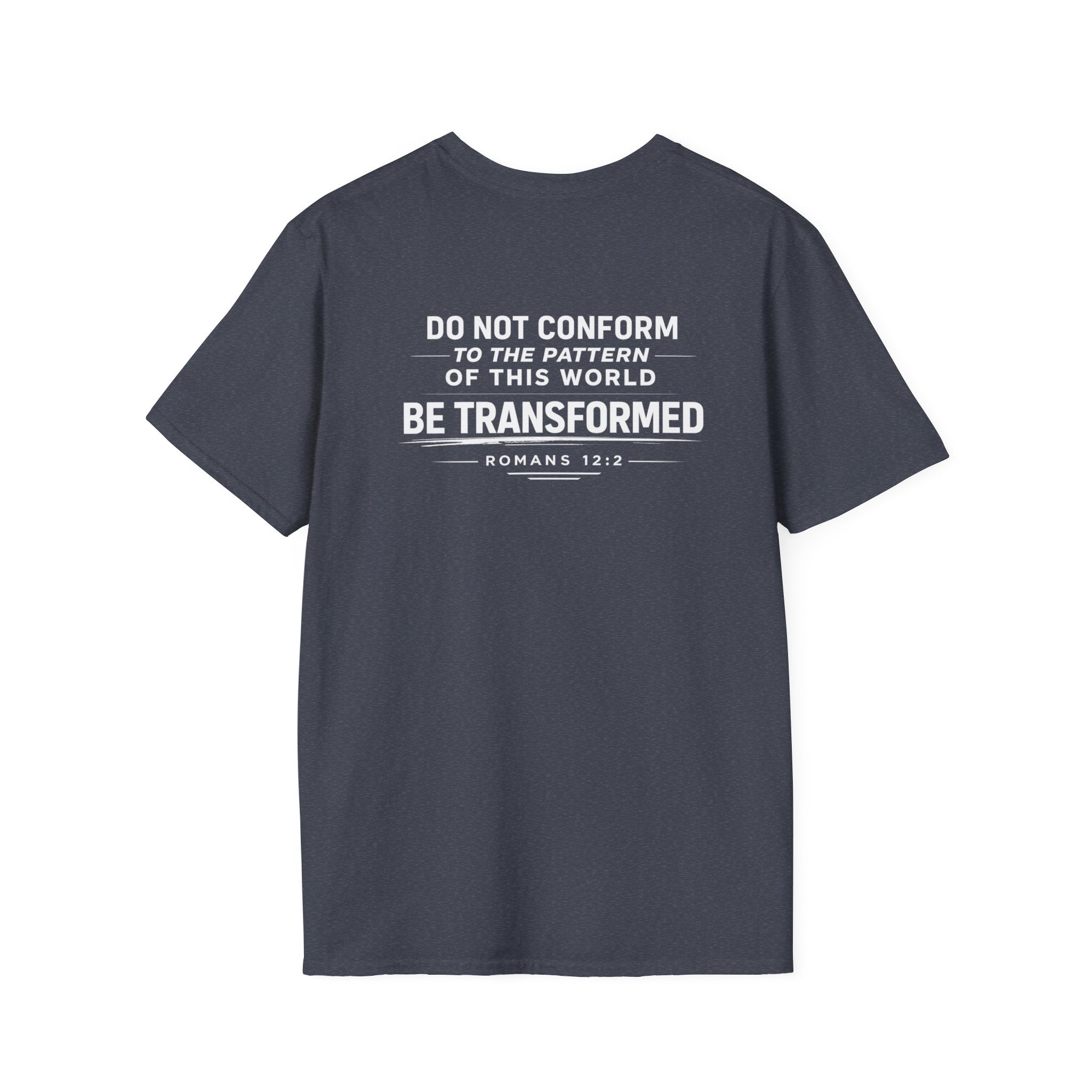 Set Apart T-Shirt – "Be Transformed" Romans 12:2 Christian Tee