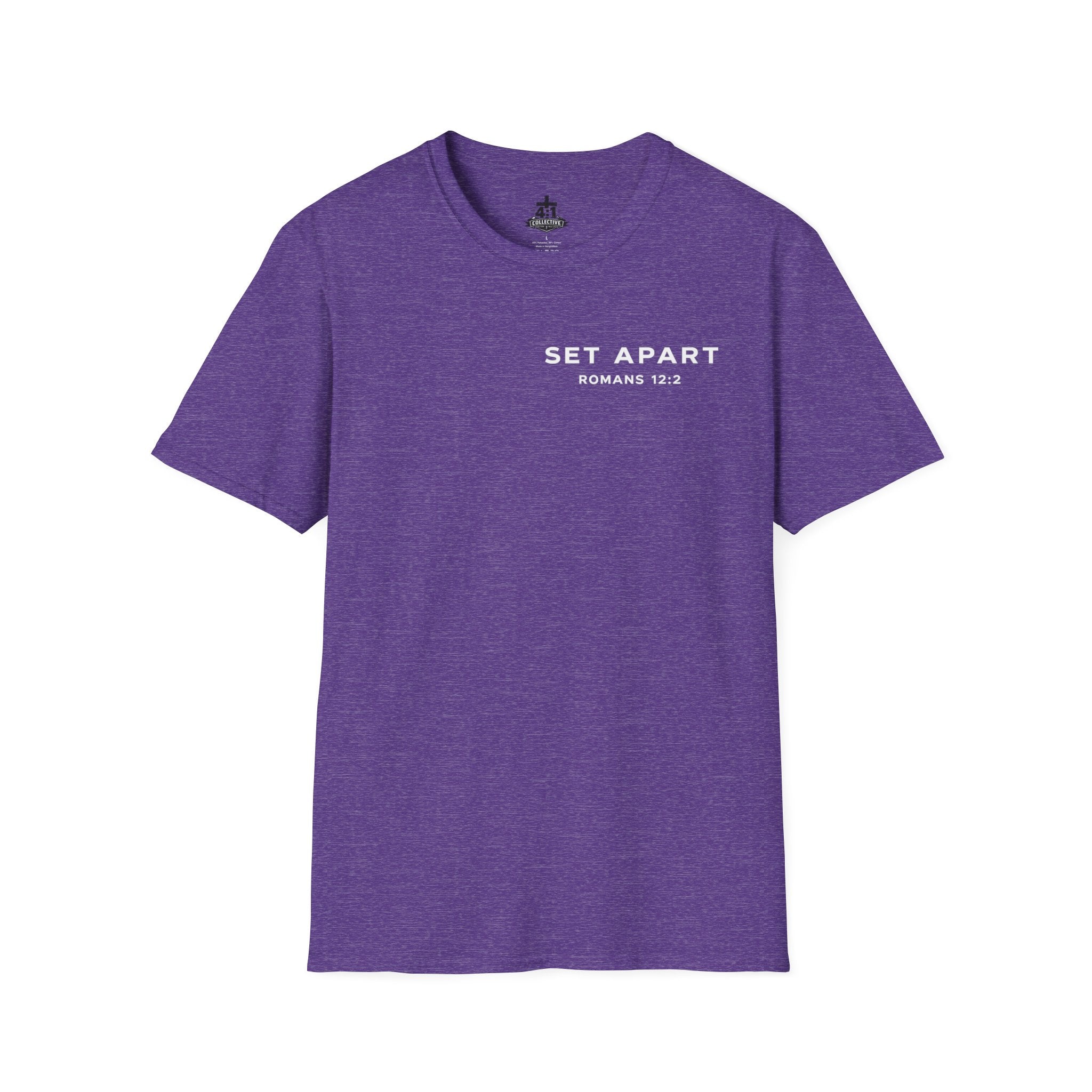 Set Apart T-Shirt – "Be Transformed" Romans 12:2 Christian Tee